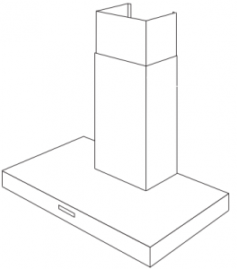 T-shape kookafzuiging